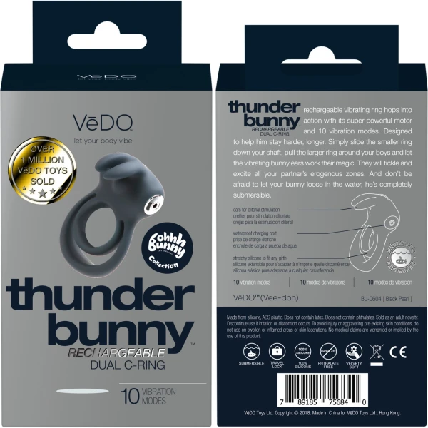 VeDO Thunder Bunny Vibrating Double Cock Ring