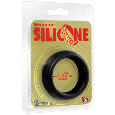 Wide Silicone Donut Black 1 5