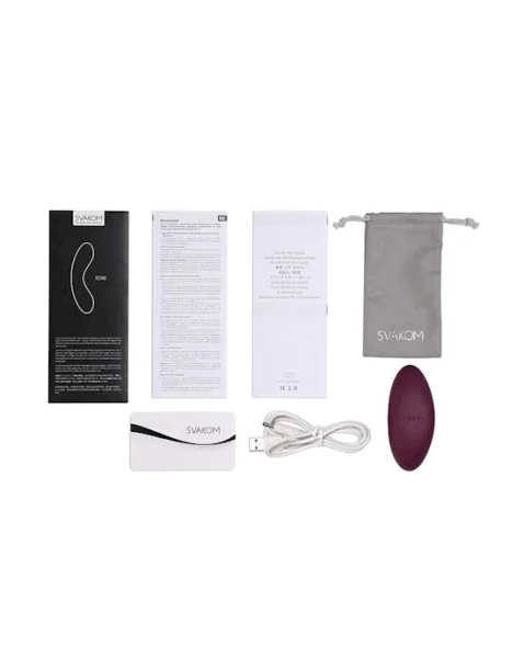 Svakom Echo Vibrator - Purple - 3.4 Inch