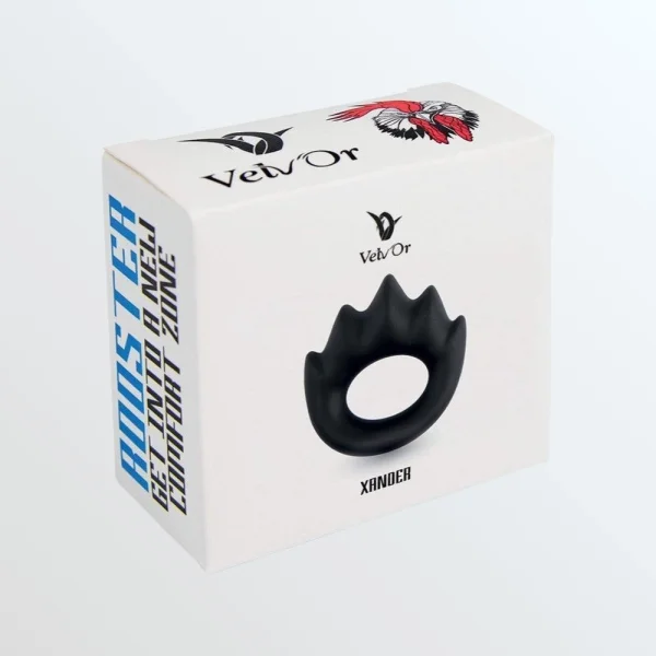 Velv'Or Rooster Xander Spiky Soft Silicone Cock Ring — image 11 of 11