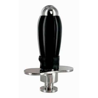 Deluxe Locking Anal Plug Black
