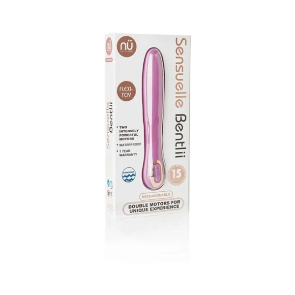 Sensuelle Bentlii Silicone 15 Functions Dual Motor Waterproof Usb Rechargeable Purple — image 4 of 6