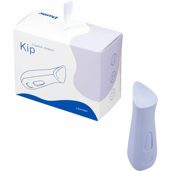 KIP Silicone Rechargeable Waterproof Lipstick Vibrator by Dame - Lavender