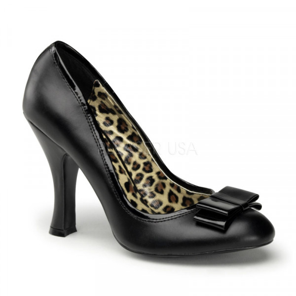 SMITTEN-01 - 4" Heel Pump W/ Bow Detail At Toe