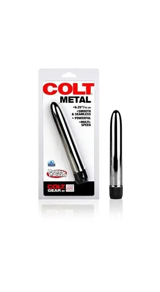 Colt Metal Rod 6.25 inches Plastic Vibrator Silver — image 4 of 8