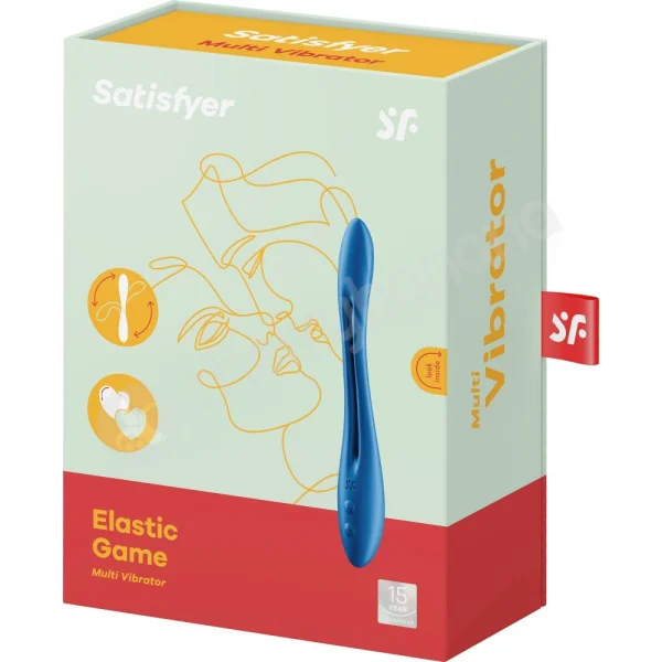 Satisfyer Elastic Game Blue Silicone Flexible & Versatile Vibe