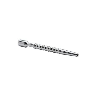 Kink Range Stainless Steel Ridged Urethral Sound 4 3 Inch Silver