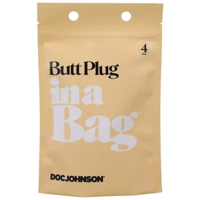Butt Plug In A Bag 4 Inch Black