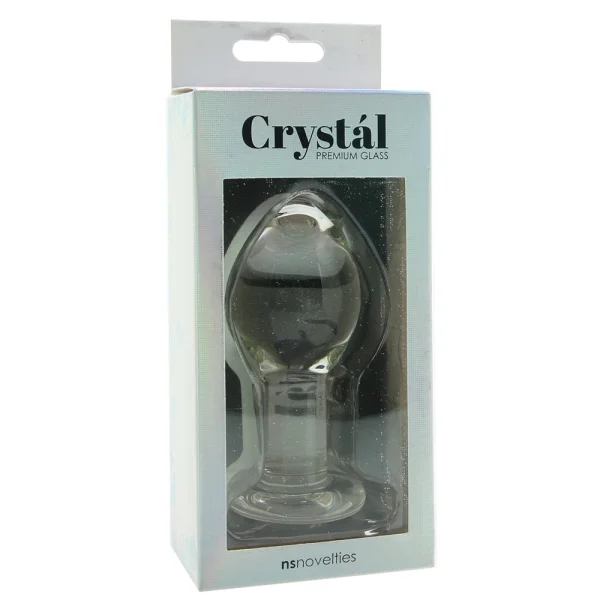 Crystal Premium Glass Large Butt Plug