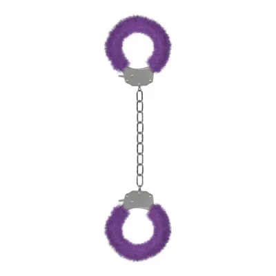 Pleasure Legcuffs Furry Purple