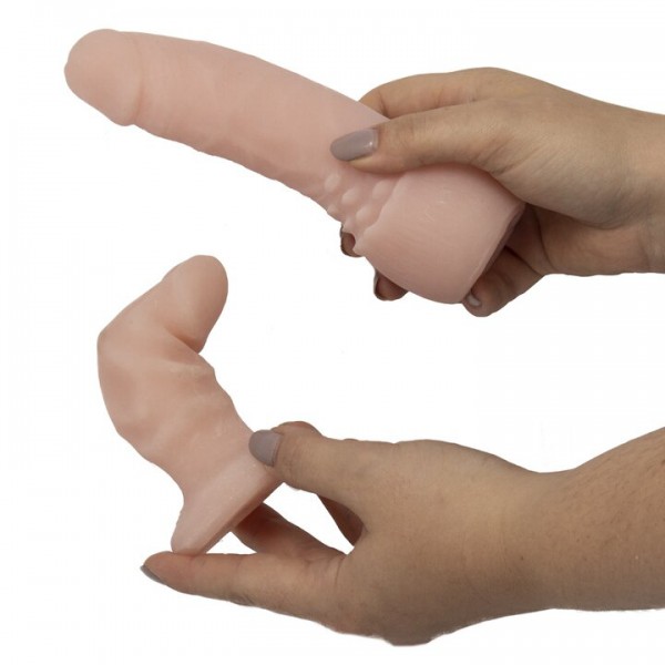 Love Stick Light Tone Double Strap-On - 6 Inch — image 4 of 4