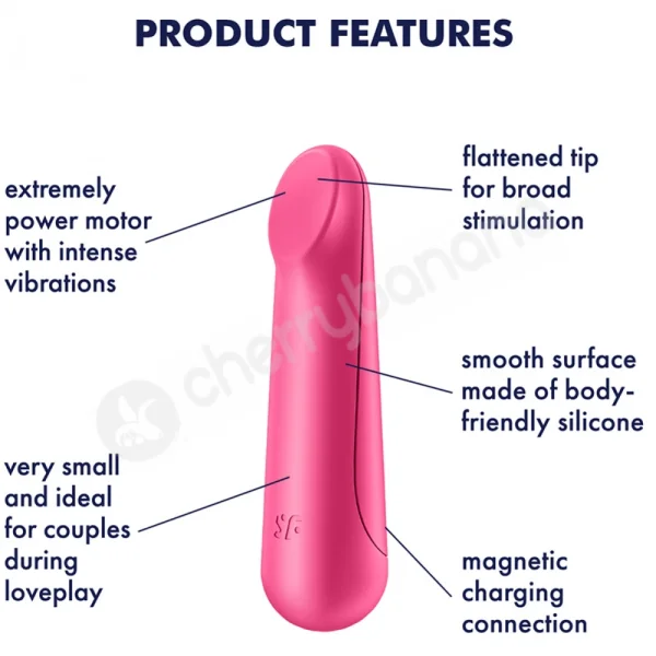 Satisfyer Ultra Power Bullet 3 Pink USB Rechargeable Bullet Vibrator