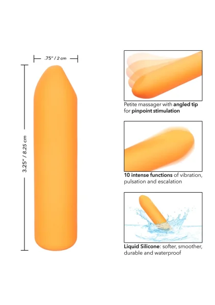 Kyst Fling Powerful Waterproof Rechargeable Bullet Vibrator By CalExotics - Orange