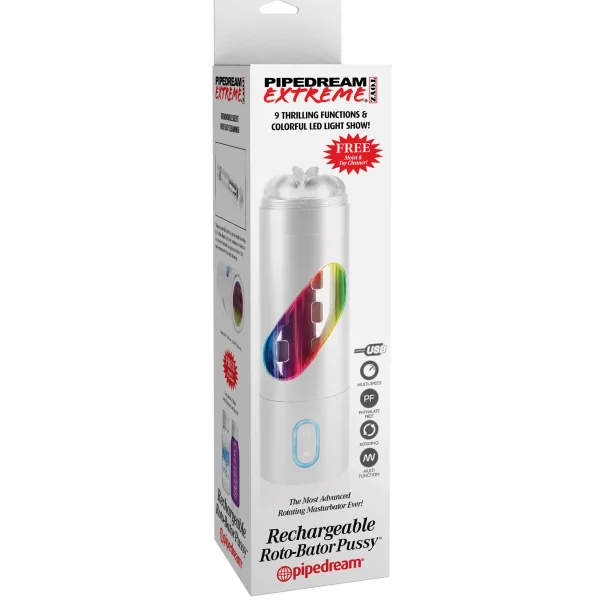 Rechargeable Roto-Bator Pussy - Penis Masturbator