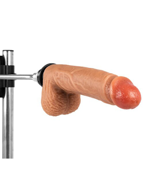 Bondara Hit Man Black Sex Machine with Realistic Dildo - 8 Inch
