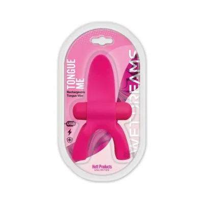 Clitoral Stimulation Tongue Me Extreme Rechargeable Mouth Guard Tongue Vibrator Pink