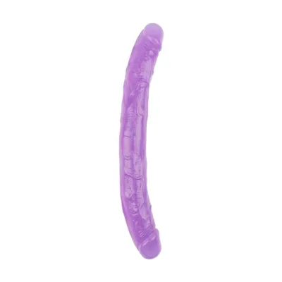Hi rubber Jelly Suction Cup Dildo Purple 12 8 Inch