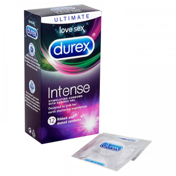 Durex Intense Stimulating Condoms – 12 Pack