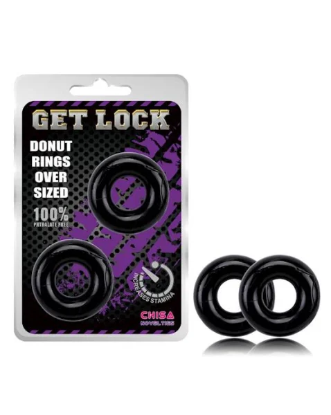 Donut Rings Oversized (Black)