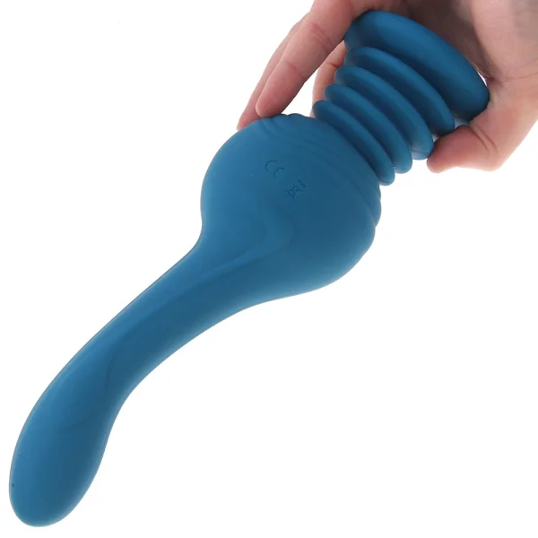Revolution Earthquake Shaking Thrusting Silicone Rechargeable Stimulator With Remote By NS Novelties - Teal