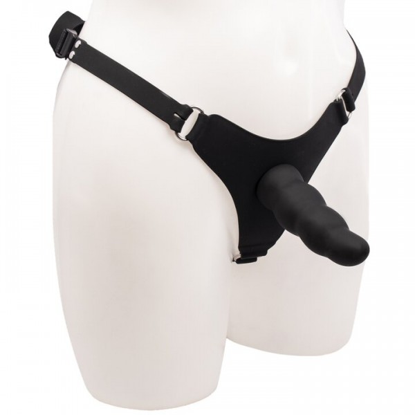 Bondara Wave Rider Black Silicone Strap-On