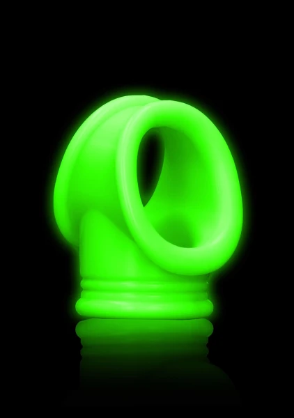 Ouch! Glow In The Dark Cock Ring and Ball Strap