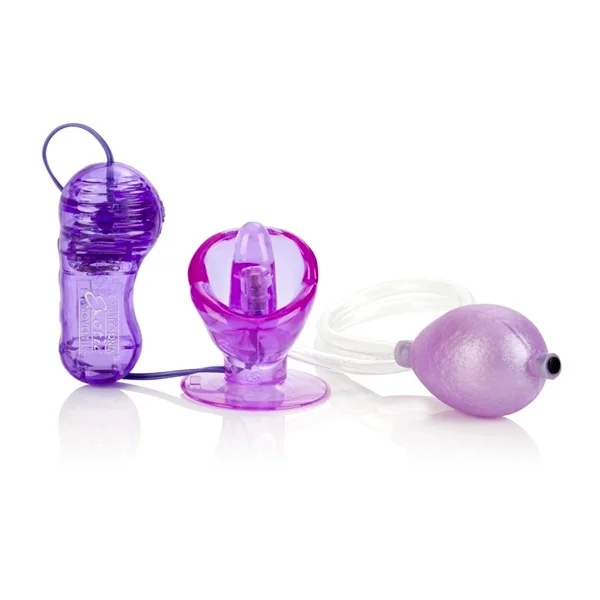 Vibrating Turbo Suction Tongue Clitoral Vibrator - 2 x AA