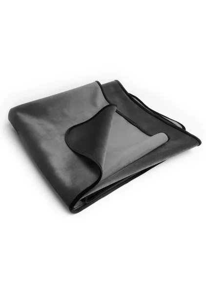 Fascinator Mini Throw Moisture-Proof Sensual Blanket - Microvelvet Platinum 36" x 26"