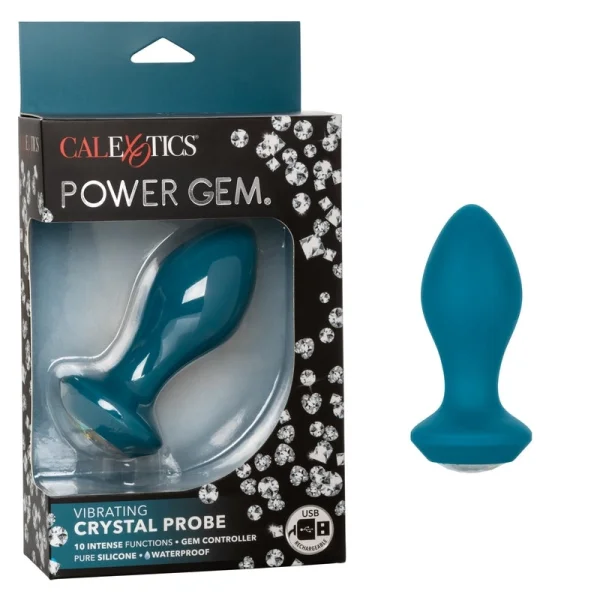 Power Gem Butt Plug Vibrating Crystal Probe