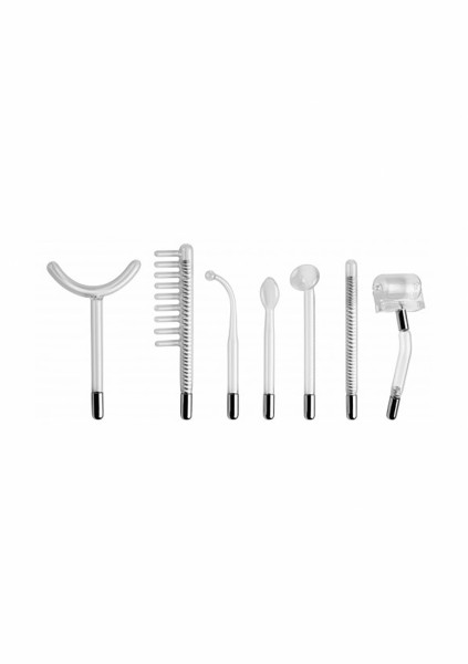 7 Piece Twilight Wand Accessory Kit - Clear - Estim Orgasm