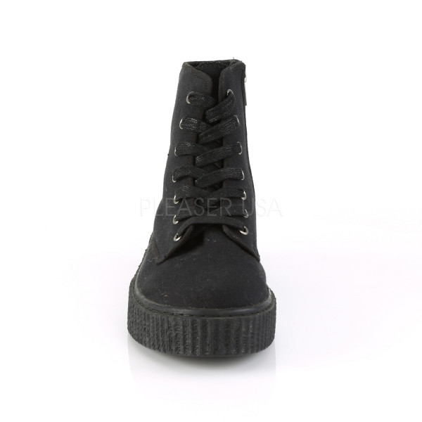 1 1/2 inches PF Round Toe Lace-Up Front High Top Creeper Sneaker — image 14 of 16