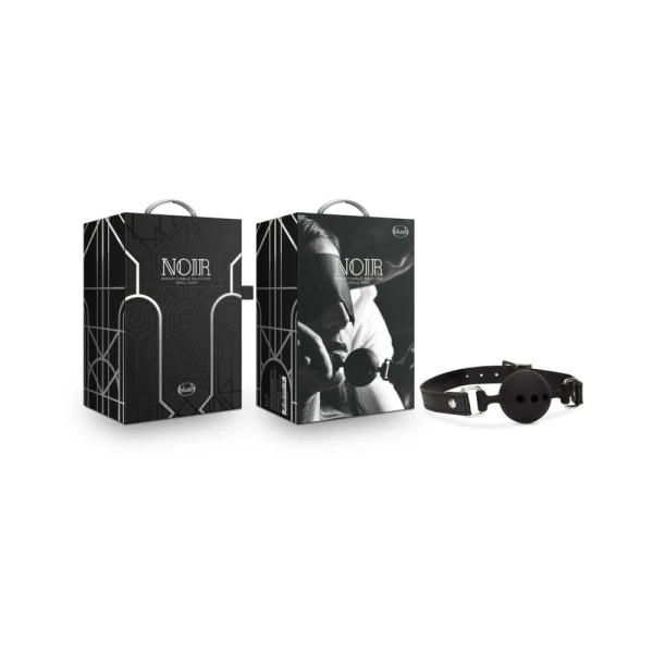 Noir Breathable Silicone Ball Gag Black