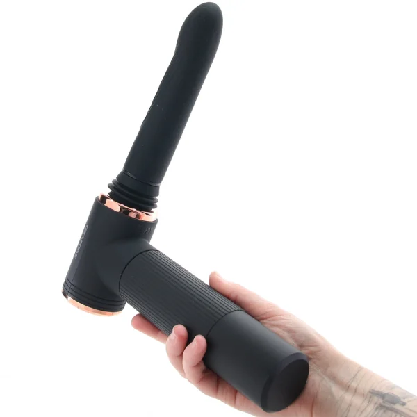 Too Hot To Handle Silicone Thrusting Vibrating Dildo With Suction Cup Stand By Evolved Novelties