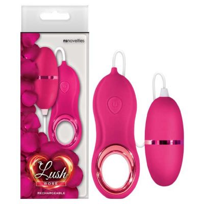 Lush Rose Pink 5 8 cm 2 3 USB Rechargeable Egg with Remote Control