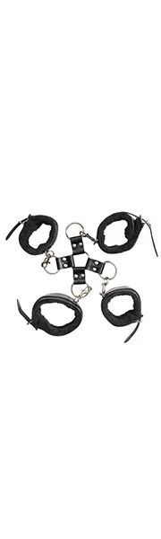 Adam and Eve Vegan Leather & Faux Fur Hog Tie Kit (5 Pce)