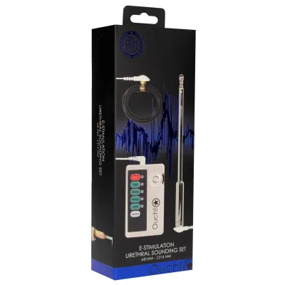 E Stimulation Urethral Sounding Set Silver
