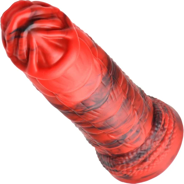 Fire Dragon Scaly 8.3" Silicone Suction Cup Dildo By Creature Cocks