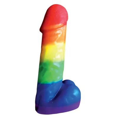 Hott Products Rainbow Pecker Penis Shaped Party Candle