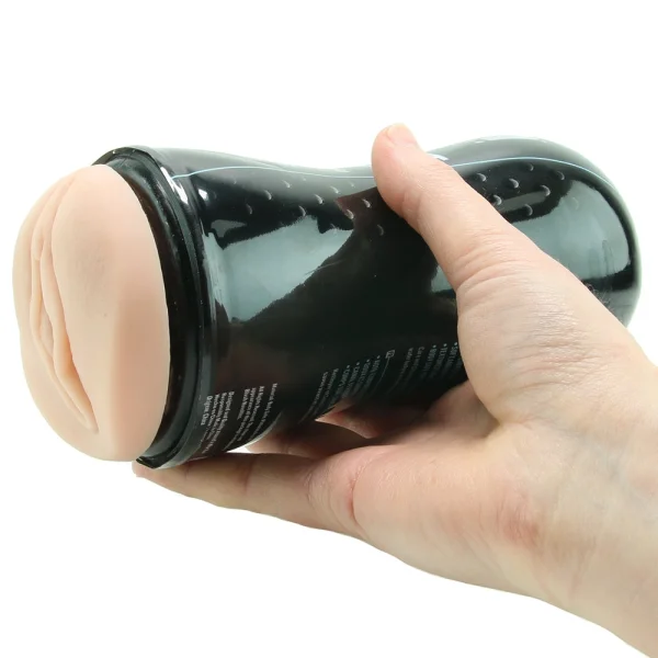 M for Men - Soft and Wet - Pussy With Pleasure Ridges - Self Lubricating Stroker Cup - Vanilla