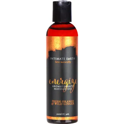 Intimate Earth Energizing Aromatherapy Massage Oil 120ml