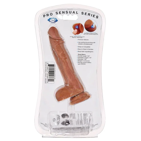 Cloud 9 Pro Sensual 7 Inch Swirl Thrust - Brown