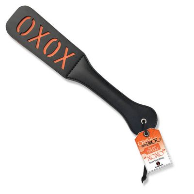 The 9 s Orange Is The New Black Slap Paddle XOXO Black Paddle