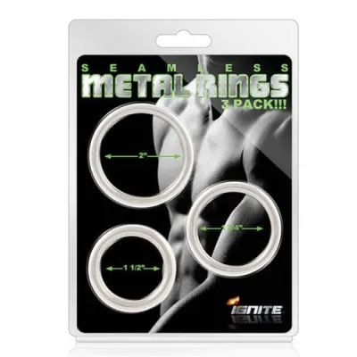 Seamless Metal Rings 3 Pack