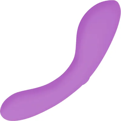 The Mini Swan Wand Rechargeable Waterproof Silicone Glow In The Dark G Spot Vibrator Purple