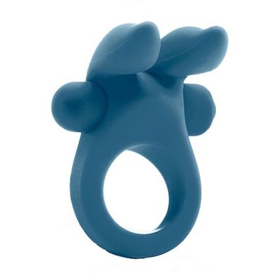 Bunny Vibrating Cockring Blue