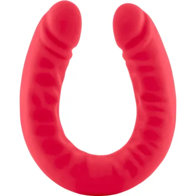 Ruse 18 Inch Silicone Double Headed Dildo by Blush Novelties Cerise