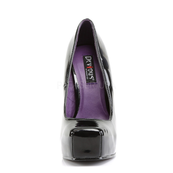 BONDAGE-01 - 5 1/2" Heel, 1" Hidden P/F Square Toe Pump