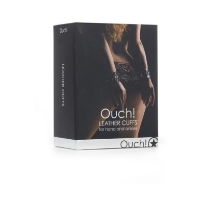 Ouch Leather Cuffs Black