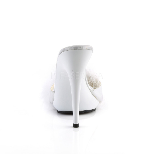 5 inches Heel, 3/8 inches PF Marabou Slide Sandal — image 4 of 16