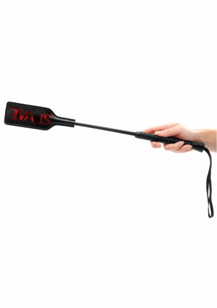 Ouch! Crop - SLAVE - Large - Black Riding Crop Bondage